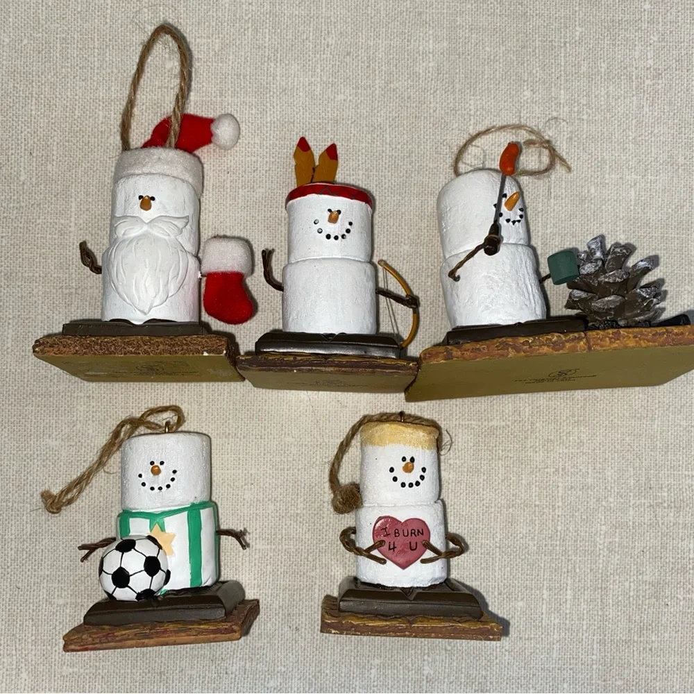 Midwest‎ Canon Falls The Original S'mores Snowman Christmas ornament Lot 5